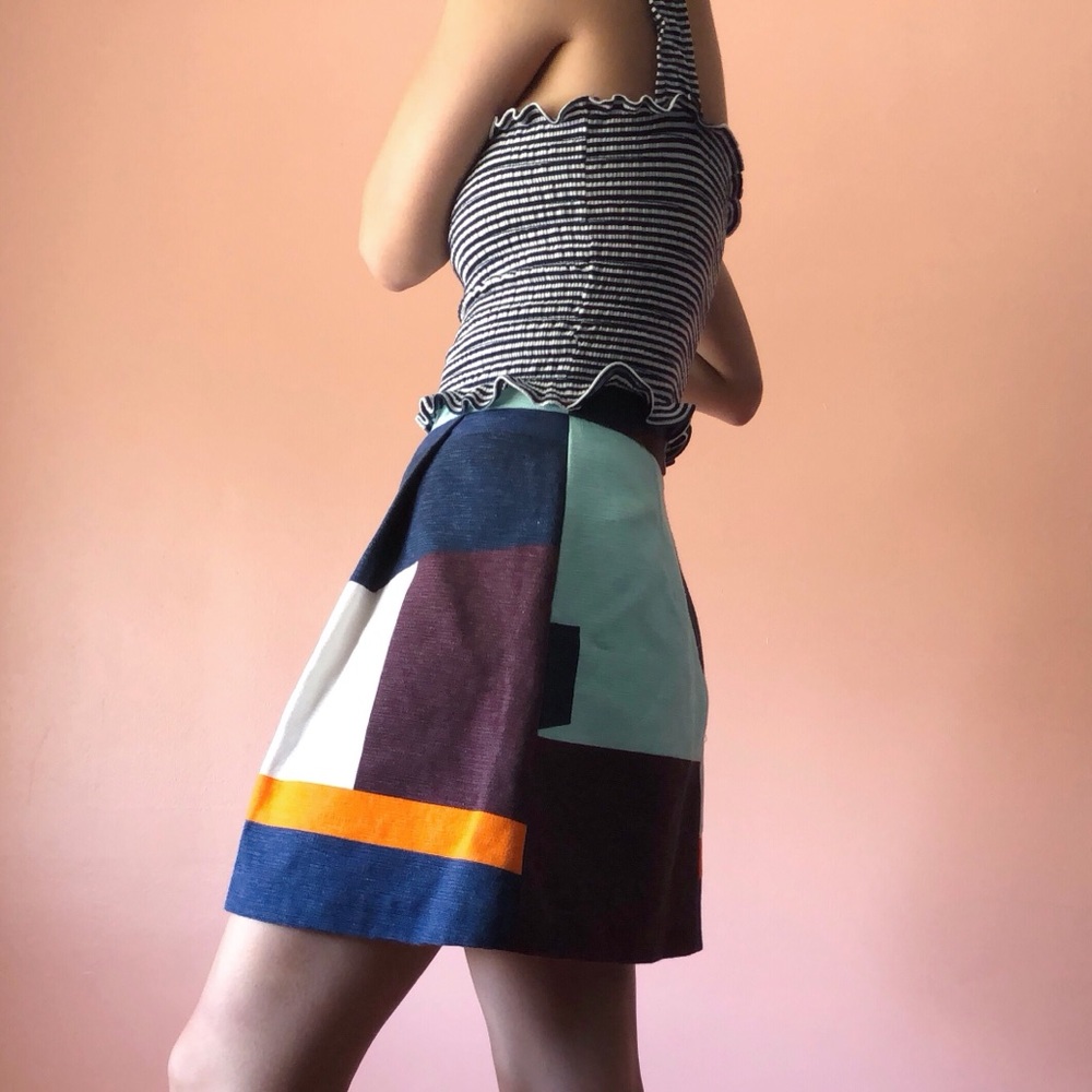 MSGM Colorblock Skirt - Picture 2 of 4
